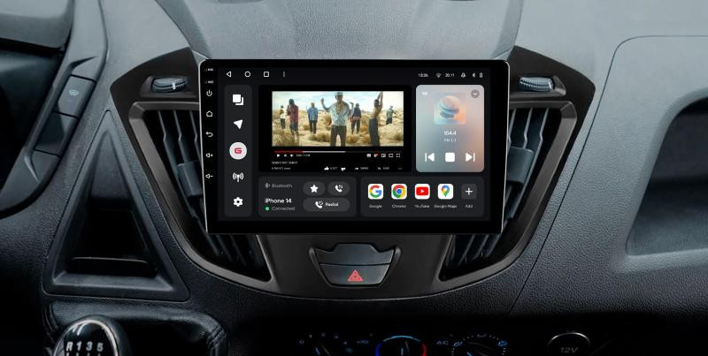 Buy Gazer T6009-TRN multimedia system to Ford Tourneo Custom 1, Transit 2012-2021