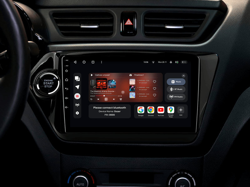 Buy Gazer T6009-OU Multimedia System to Kia Rio 3 (UB) 2011-2016