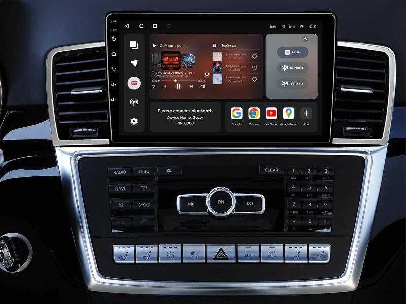 Buy Gazer T6009-W166 multimedia system to Mercedes-Benz ML, (W166) 2011-2015