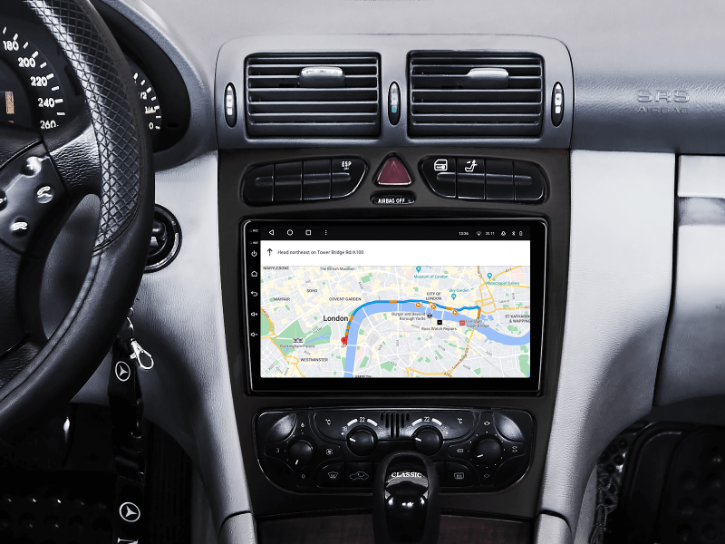 Buy Gazer T6009-W203 multimedia system to Mercedes-Benz C-Class (S203, Cl203, W203) 2000-2004