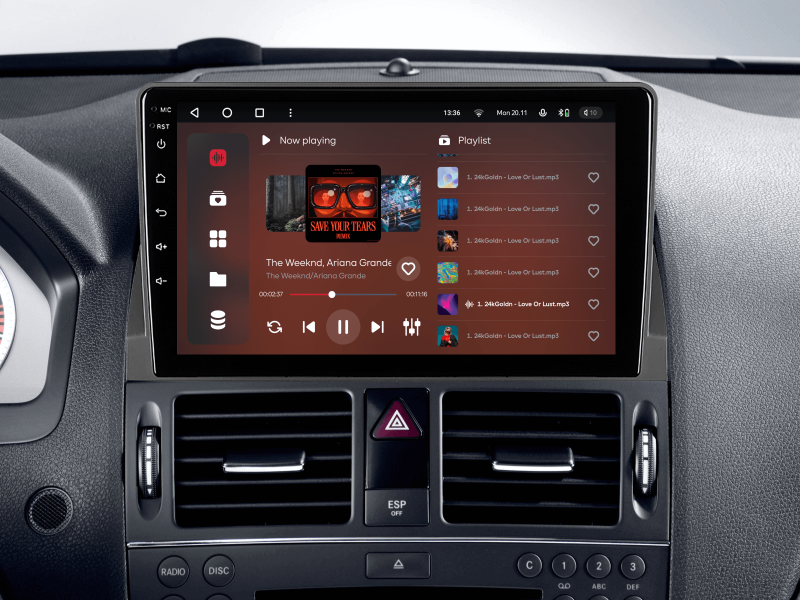 Купить Мультимедійна система Gazer T6009-W204 до Mercedes-Benz C-Class 3 (W204, S204) 2006-2011