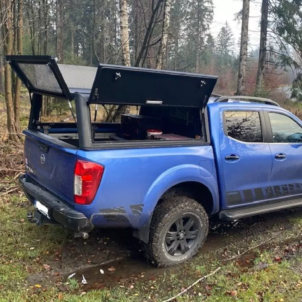 Купить Кунг Alu-Cab для Nissan Navara NP300 2015-2025 черный с дверями