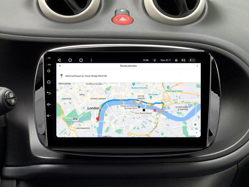 Buy Gazer T6009-W453 multimedia system to Smart Fortwo 3 (C453, A453, W453) 2014-2020