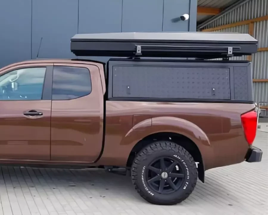 Buy Kung ALU-CAB for Nissan Navara 2015-2025 with corrugated black doors