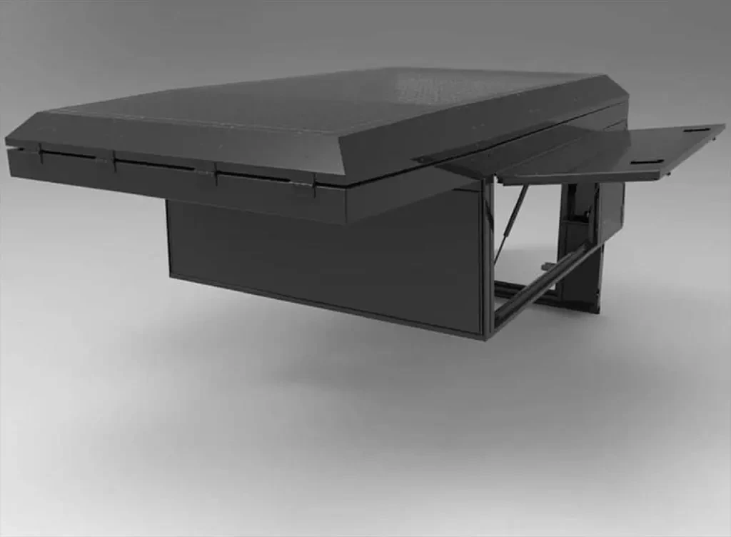 Buy Kung-kemmper Alu-Cab for Toyota Land Cruiser 79 with a single cabin gray