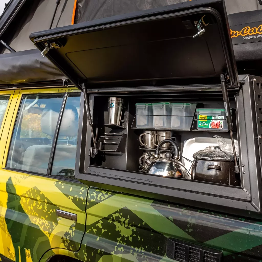 Buy Lateral compartment in kung kitchen kit Alu-Cab Thor for Toyota Land Cruiser 76 on the left