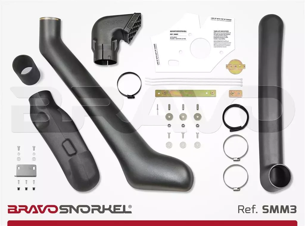 Купить Шноркель Bravo для Mitsubishi Pajero 3 2000-2006 89 мм