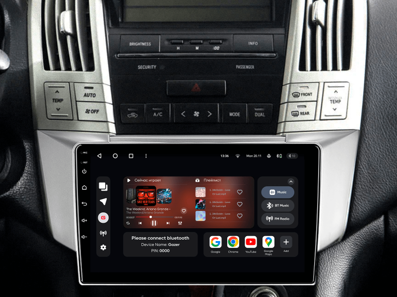 Buy Gazer T6009-XU30 Multimedia System to Lexus RX300, RX330, RX350, RX400H 2003-2009