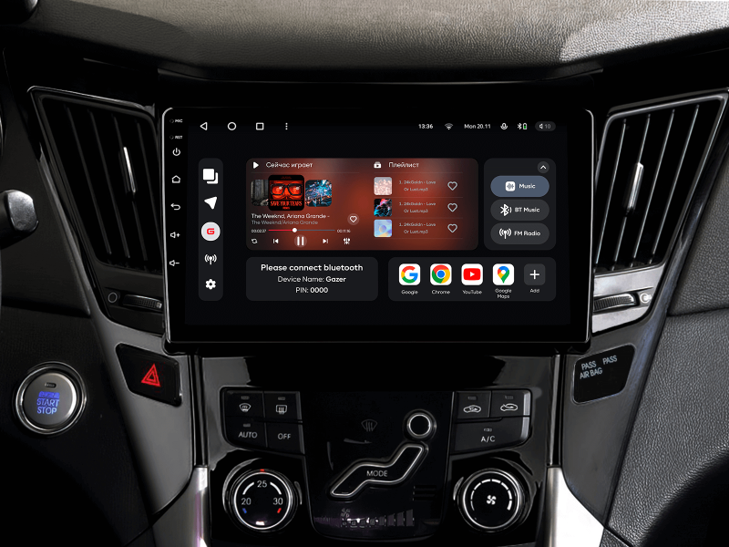 Buy Gazer T6009-YF/H Multimedia System to Hyundai Sonata 6 (YF) 2009-2014