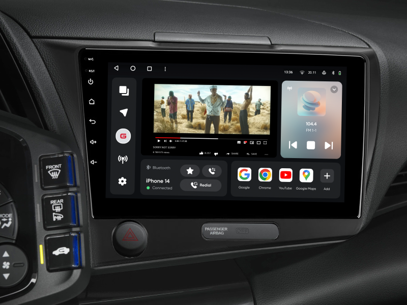 Buy Gazer T6009-ZF1 multimedia system to Honda Cr-Z 1 2010-2016