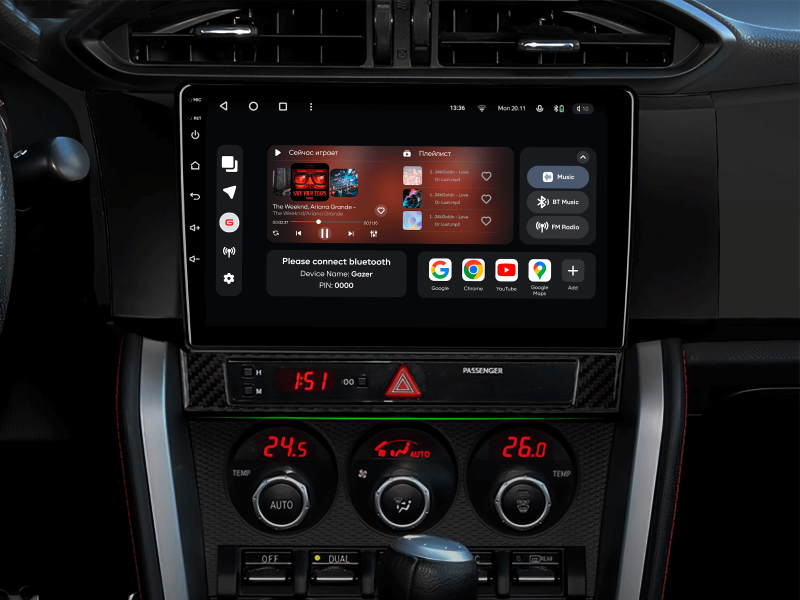 Buy Gazer T6009-Zn6 multimedia system to Toyota GT 86 (Zn6) 2012-2016