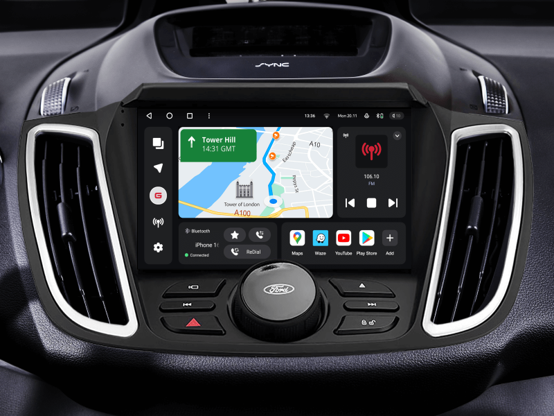 Buy Gazer T6509-C520 Multimedia System to Ford Kuga 2, Escape 3 2012-2019