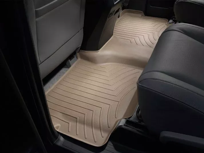 Купити Килимки гумові задні бежеві WeatherTech для Toyota Sequoia 12+ (без ц. консолі) 450934