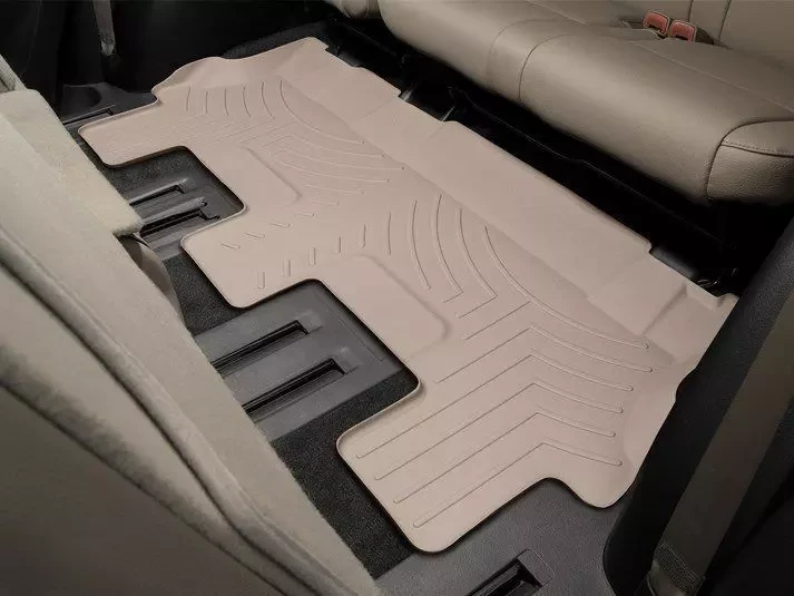 Купить Ковры резиновые третий ряд бежевые WeatherTech для Toyota Sequoia 12+ 450936