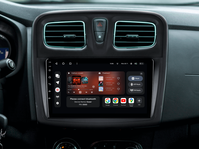 Buy Gazer T6509-L52 multimedia system to Renault Logan 2 (L52) 2012-2019, Sandero 2 2014-2019