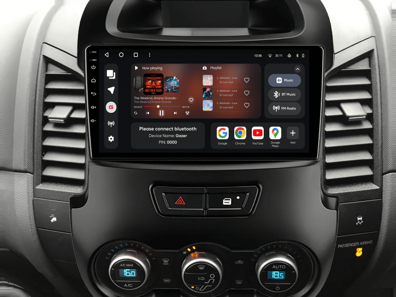 Buy Gazer T6509-P375 Multimedia System to Ford Ranger 2011-2016