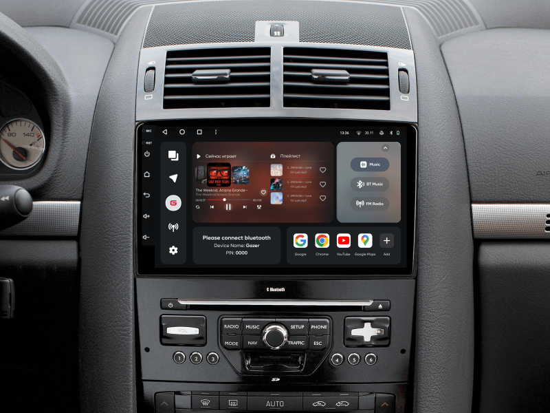 Buy Gazer T6509-PF3 multimedia system to Peugeot 407 1 2004-2011