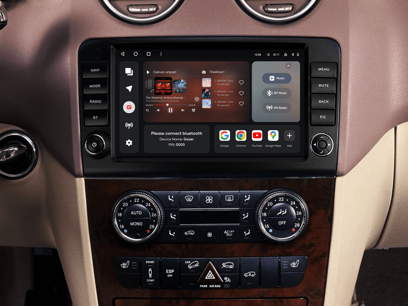 Buy Gazer T6509-W164 multimedia system to Mercedes-Benz ML, GL, ML350, GL320 (W164, X164) 2005-2009