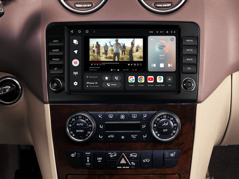 Buy Gazer T6509-W164 multimedia system to Mercedes-Benz ML, GL, ML350, GL320 (W164, X164) 2005-2009