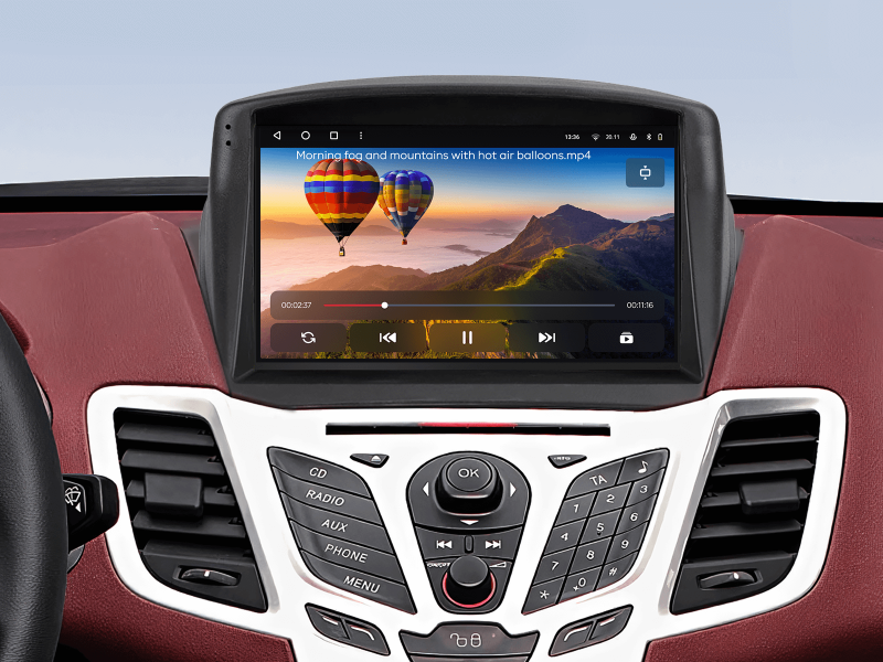 Buy Gazer T6509-WT/L Multimedia System to Ford Fiesta MK 6 2008-2019