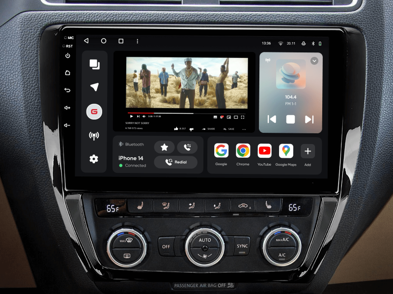 Buy Gazer T6010-1B PRO Multimedia System to Volkswagen Jetta 6 (1b) 2011-2018