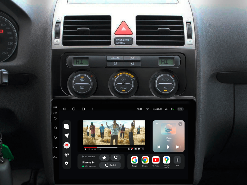 Купити Мультимедійна система Gazer T6010-1T PRO до Volkswagen Touran 1 (1T) 2003-2010