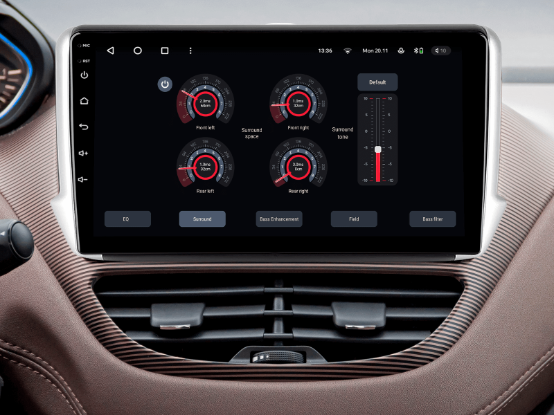 Buy Gazer T6010-A94F PRO Multimedia System to Peugeot 2008 1 208 2013-2020