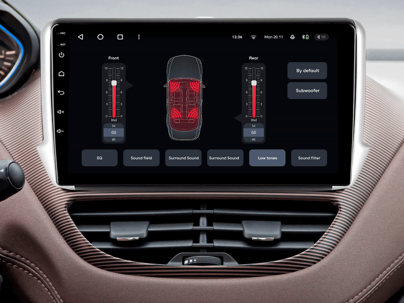 Buy Gazer T6010-A94F PRO Multimedia System to Peugeot 2008 1 208 2013-2020