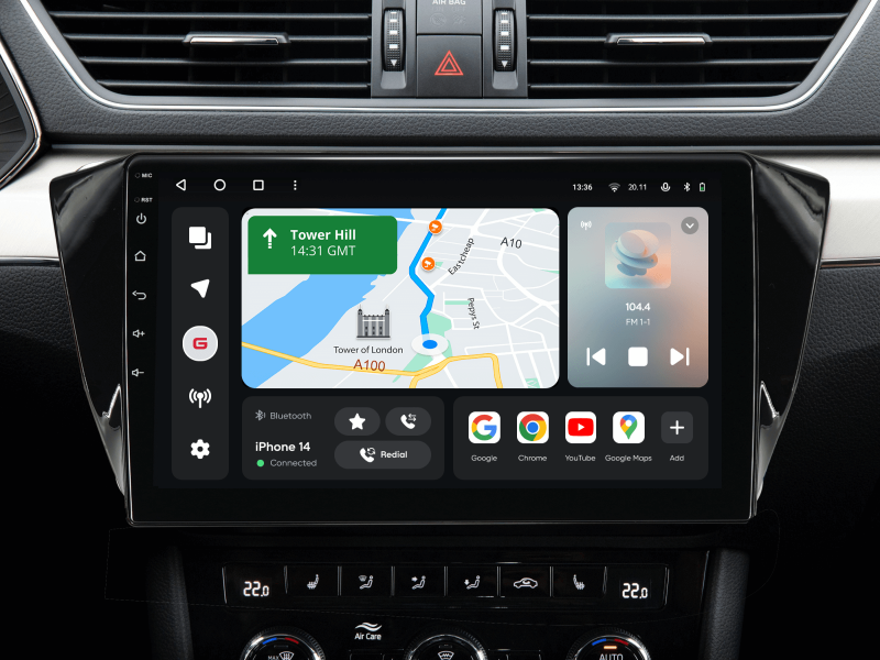 Buy Gazer T6010-B8 PRO Multimedia System to Skoda Superb 3 (B8) 2015-2019