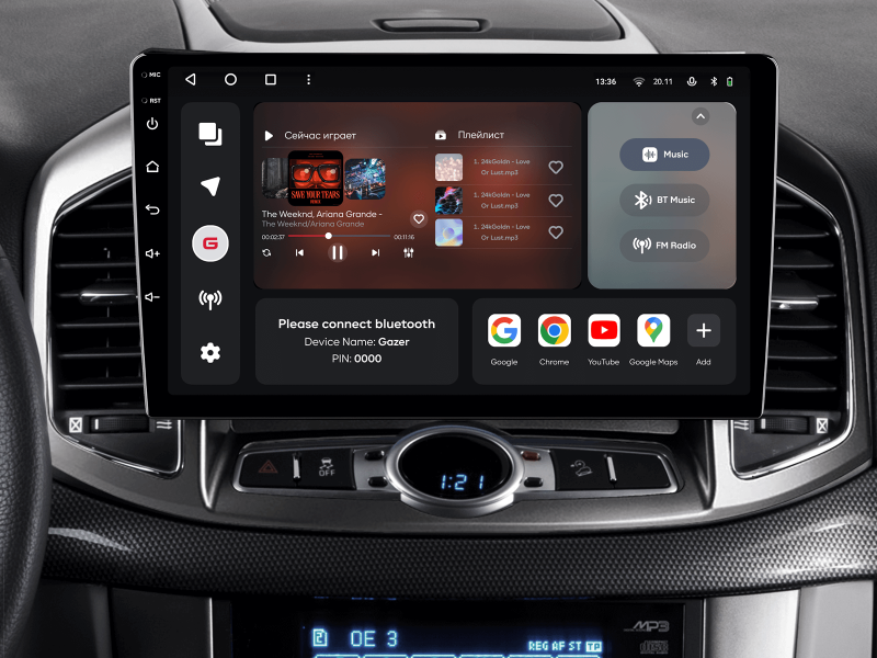 Buy Gazer T6010-C140 PRO Multimedia System to Chevrolet Captiva 1 2011-2016