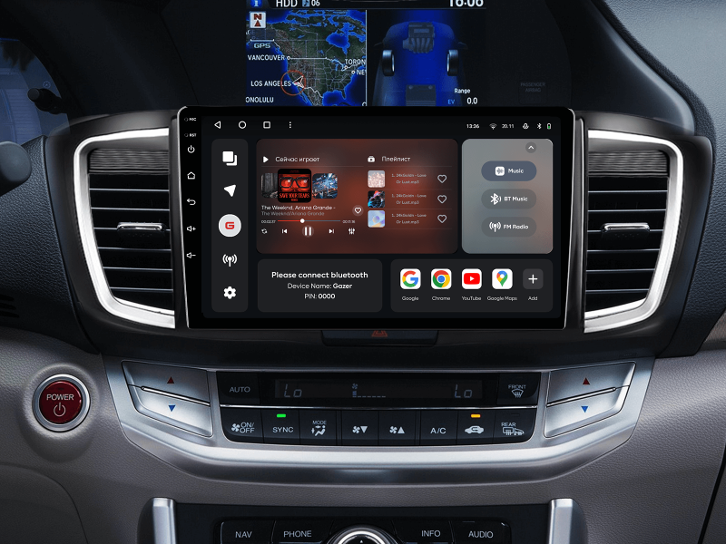 Buy Gazer T6010-CR PRO Multimedia System to Honda Accord 9 (Cr) 2012-2018