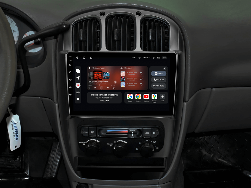 Buy Gazer T6010-Crs/H PRO Multimedia System to Chrysler Voyager RG Rs, Town & Country Rs 2000-2007