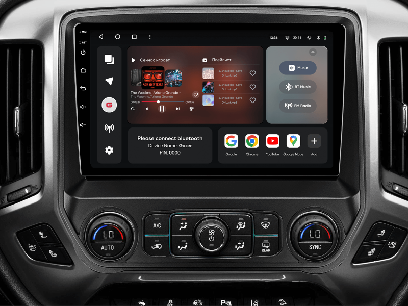 Купити Мультимедійна система Gazer T6010-K2XX PRO до Chevrolet Silverado 3 (GMTK2) 2013-2019