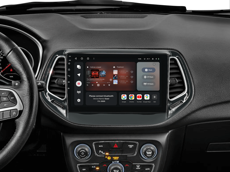 Buy Gazer T6010-MP PRO Multimedia System to Jeep Compass 2 (MP) 2016-2018