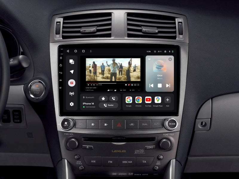 Buy Gazer T6010-XE20 PRO Multimedia System to Lexus IS250 (XE20) 2005-2013