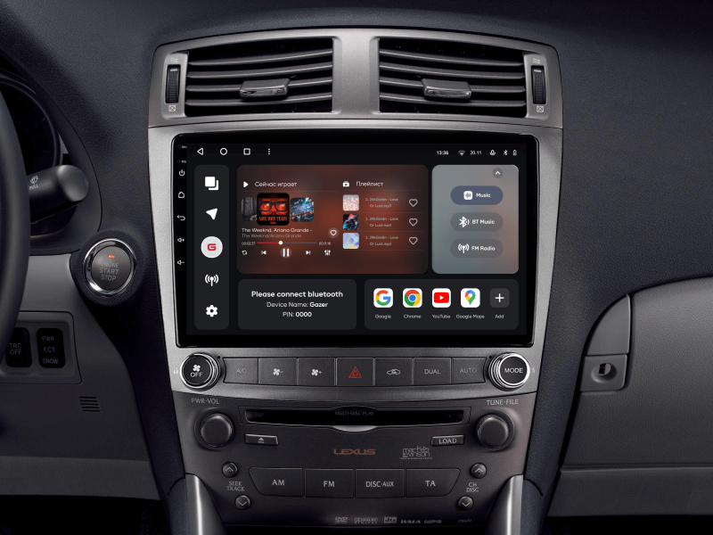 Buy Gazer T6010-XE20 PRO Multimedia System to Lexus IS250 (XE20) 2005-2013