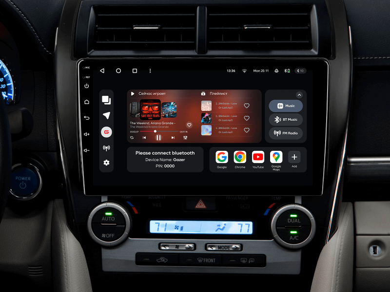 Buy Gazer T6010-XV50 PRO Multimedia System to Toyota Camry 7 (XV50) (Middle East) 2012-2014