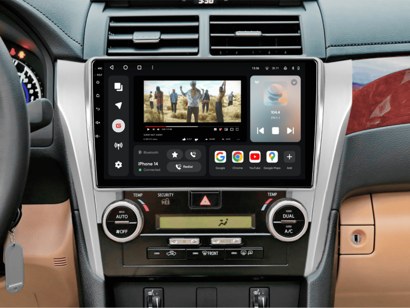 Buy Gazer T6010-XV50/H PRO Multimedia System to Toyota Camry 7 (XV50) 2011-2014