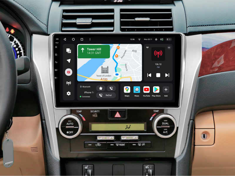 Buy Gazer T6010-XV50/L PRO Multimedia System to Toyota Camry 7 (XV50) 2011-2014