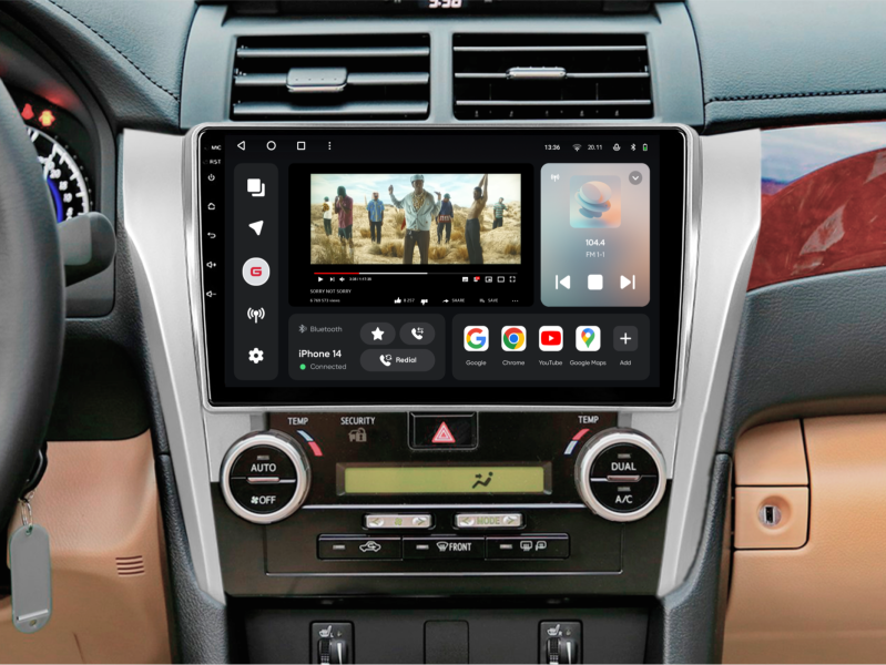 Buy Gazer T6010-XV50/L PRO Multimedia System to Toyota Camry 7 (XV50) 2011-2014