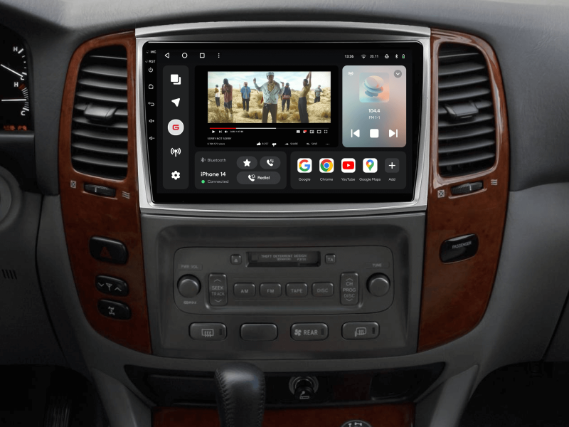 Buy Gazer T6510-J100/H PRO Multimedia System to Toyota Land Cruiser 100 (J100) 2002-2007