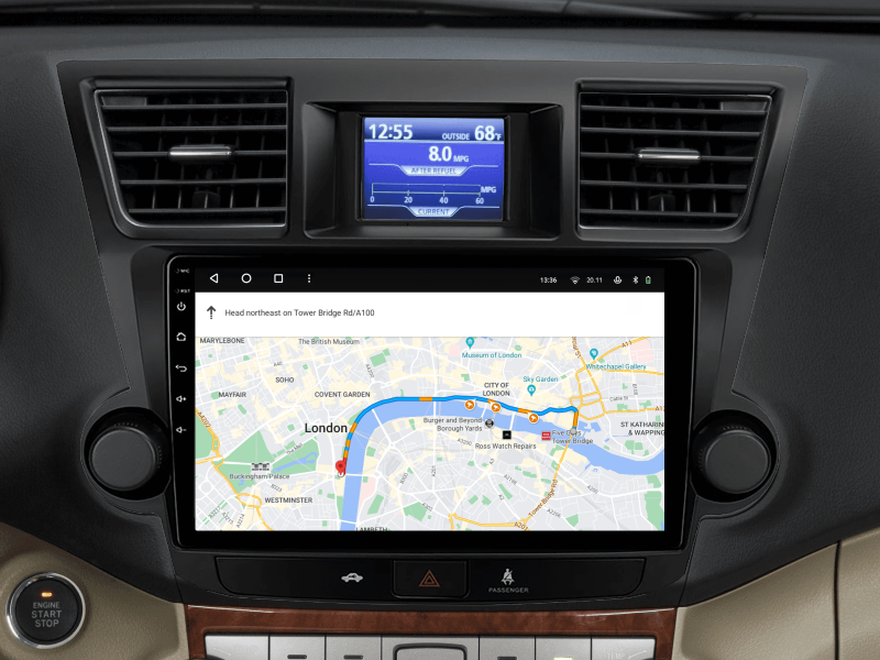 Buy Gazer T6510-XU40 PRO Multimedia System to Toyota Highlander 2 (XU40) 2007-2013