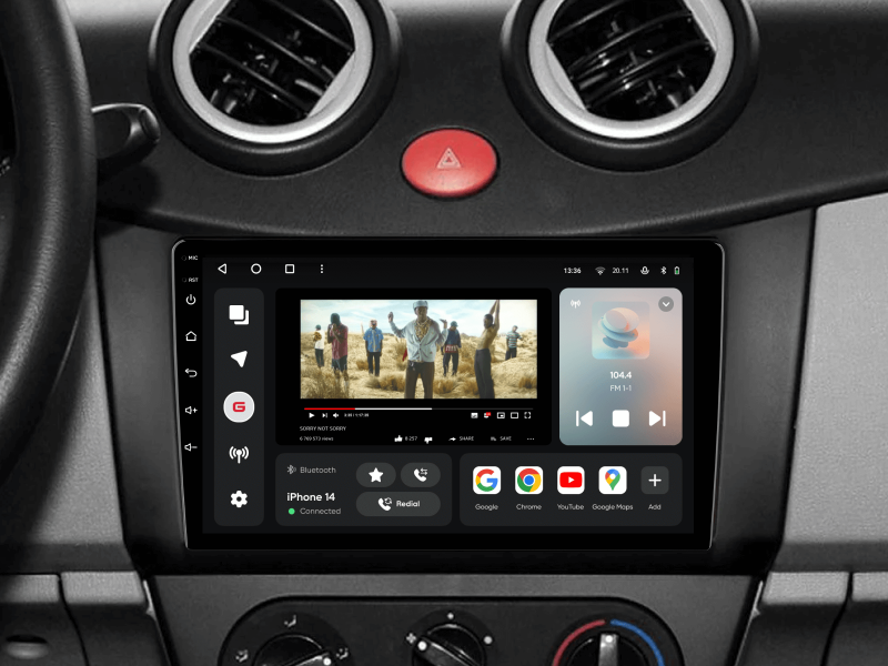 Buy Gazer T6009-320 PRO Multimedia System to Lifan Smily, 320 2008-2015