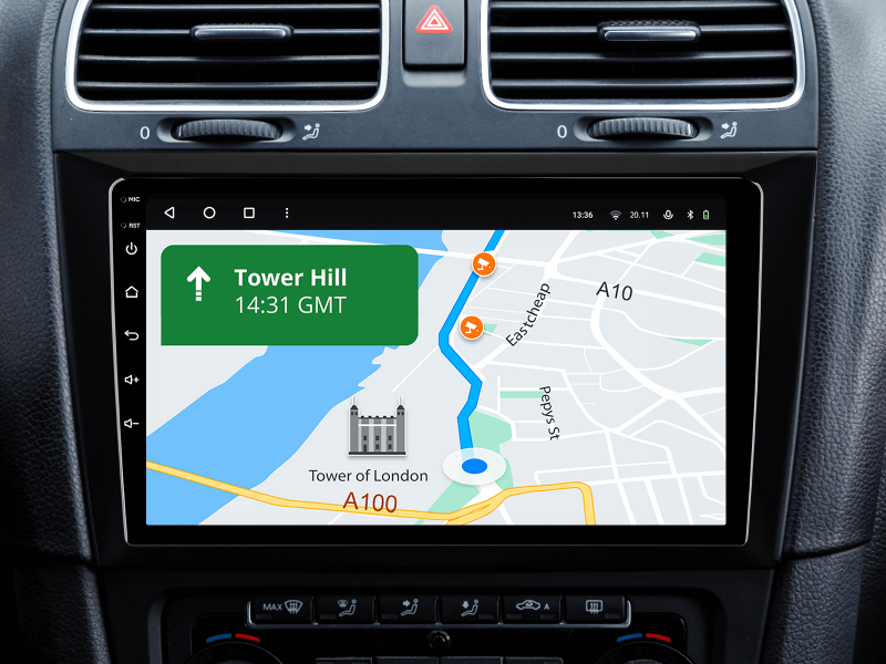 Buy Gazer T6009-5K Pro Multimedia System to Volkswagen Golf 6 (5k) 2008-2016