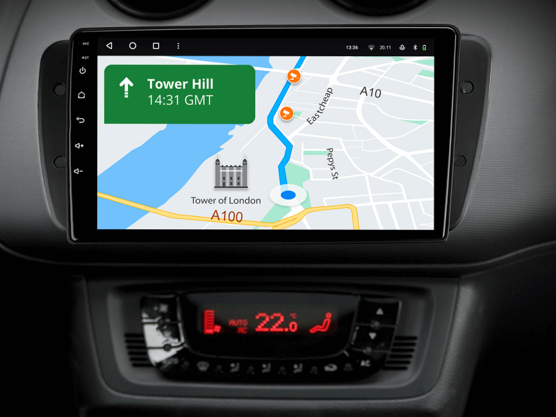 Buy Gazer T6009-6J PRO Multimedia System to Seat Ibiza (6J) 2008-2015