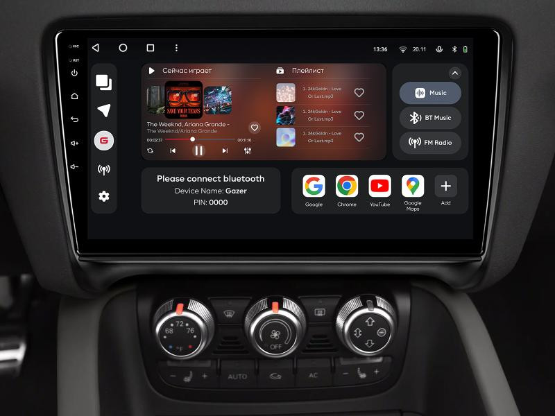 Buy Gazer T6009-8J PRO Multimedia System to Audi TT 2 (8J) 2006-2014