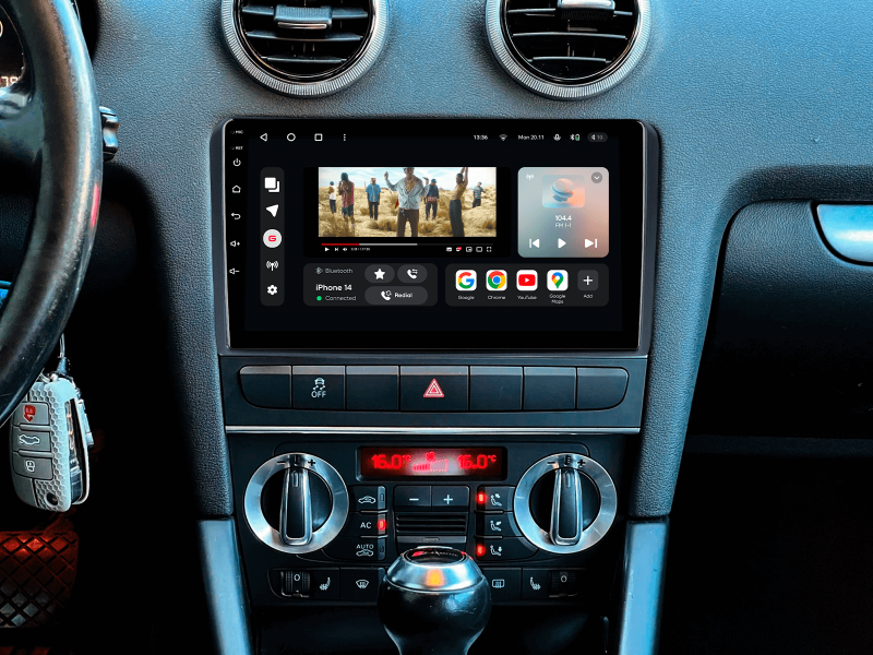 Buy Gazer T6009-8P Pro Multimedia System to Audi A3 2 2003-2013, S3 2 2006-2012, Rs3 1 2011-2012