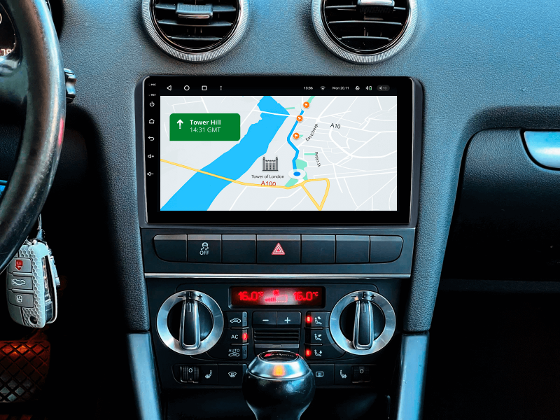 Buy Gazer T6009-8P Pro Multimedia System to Audi A3 2 2003-2013, S3 2 2006-2012, Rs3 1 2011-2012