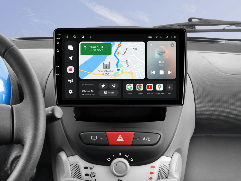 Buy Gazer T6009-AB10 PRO Multimedia System to Toyota Aygo (AB10) 2005-2014