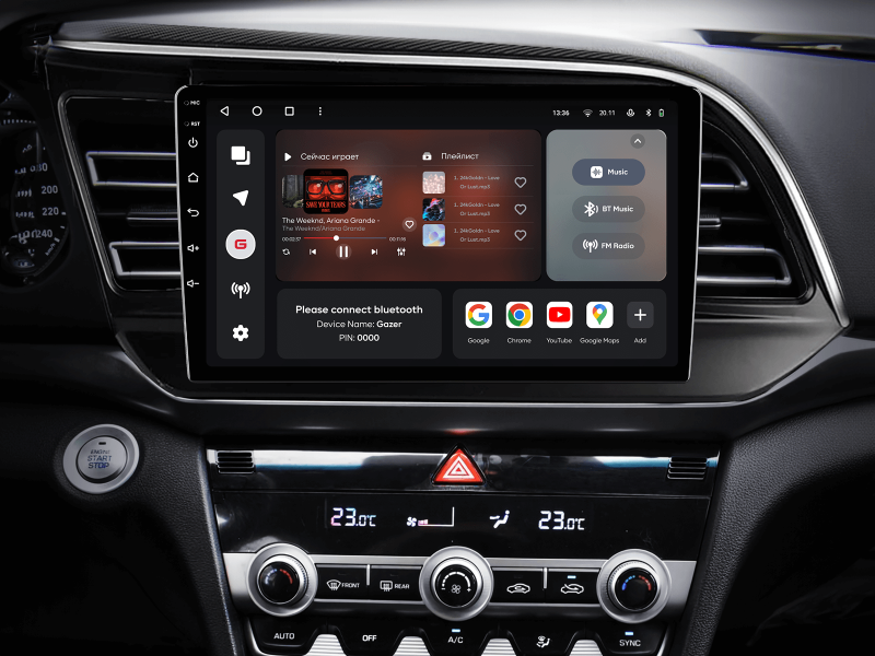 Buy Gazer T6009-ADF/H PRO Multimedia System to Hyundai Elantra 6 (AD) 2018-2020